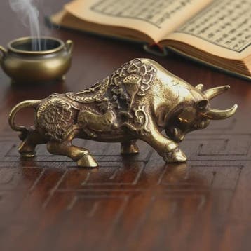 Koperen Stierenbeeldje: Geluk, Welvaart en Decoratie voor Hu, Antiek en Kunst, Verzenden