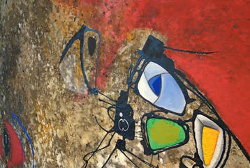 Werner Pantki (XX), Abstracte compositie, Antiek en Kunst