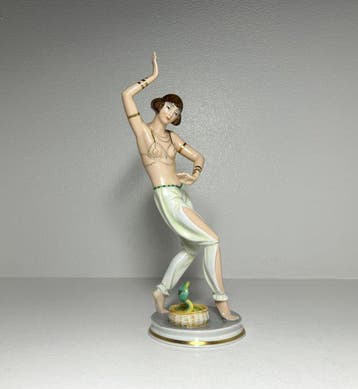 Rosenthal - Beeldje - Art Deco figurine Dancer with Snake