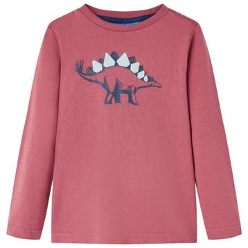 vidaXL Kindershirt met lange mouwen 116 donkerrood, Verzenden, Nieuw