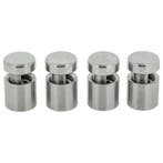Afstandhouder zijgrip RVS 18x16mm (verpakt per 4 stuks), Nieuw in verpakking