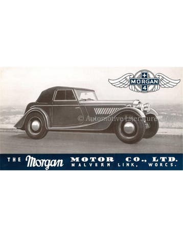 1938 MORGAN TWO-SEATER | COUPE BROCHURE ENGLISH, Nieuw, Author