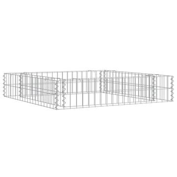 vidaXL Gabion plantenbak verhoogd 100x100x20 cm, Minder dan 30 cm, 100 cm of meer, Verzenden, Nieuw