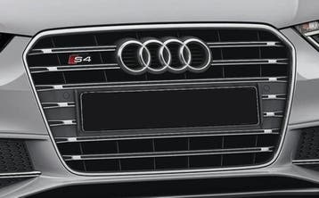 Grill geschikt voor Audi S4 (B8) platinumgrau, incl, S4-Logo, Auto-onderdelen, Carrosserie en Plaatwerk, Verzenden, Nieuw, Audi
