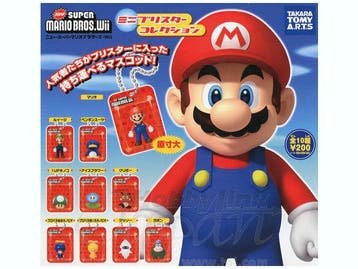Tomy New Super Mario Bros Wii Sleutelhanger Figures in a Bl, Verzenden, Nieuw