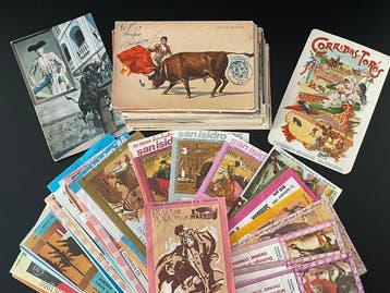 Stieren, stierenvechten, toreros. - Postkaarten en kaartjes, Gelopen