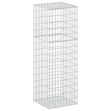 vidaXL Gabion met 5 mm Draad en 5x10 cm Gaas 50x50x150 cm, Verzenden, Nieuw, IJzer