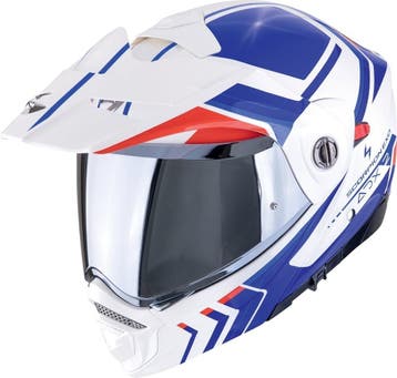 Scorpion ADX-2 Lews Wit Rood Blauw Systeemhelm, Nieuw met kaartje, Overige merken, Heren, Offroadhelm