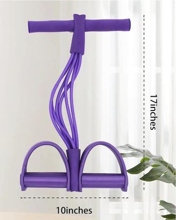 Fitness Weerstandsband met Pedalen 6 Tubes Full Body, Verzenden, Nieuw