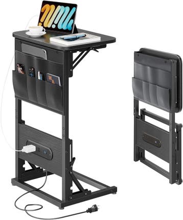 Laptoptafel - Bijzettafel - Verstelbaar - 70x40x30 - Zwart -, Huis en Inrichting, Tafels | Sidetables, Verzenden, Zo goed als nieuw