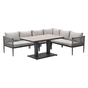 Garden Impressions Burela - Brugge lounge dining set 5-delig, Verzenden, Nieuw