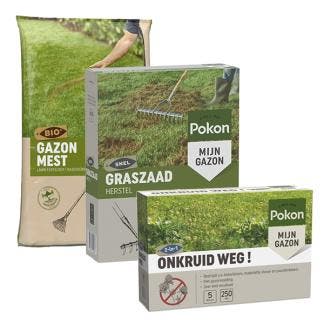 Compleet gazonpakket | Pokon | 250 m², Tuin en Terras, Gras en Kunstgras, Nieuw, Verzenden