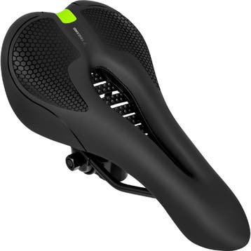 Trizand Comfortabel fietszadel 28 x 14 cm zwart met ergon..., Fietsen en Brommers, Fietsonderdelen, Ophalen of Verzenden, Nieuw