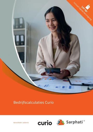 Bedrijfscalculaties Curio | combipakket / Sarphati, Boeken, Verzenden, Gelezen