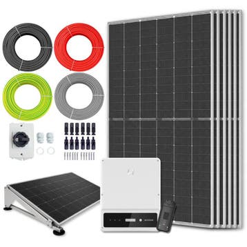 Zonnepanelen Pakket Platdak 3.4 kW 6x 560Wp, Ophalen of Verzenden, Nieuw