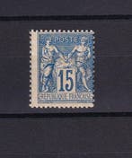 Frankrijk 1892 - Variëteit met verschoven stek op Salie type, Gestempeld