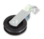 Katrol Met Spitste Haak - 75 Mm Katrol - 12mm Diameter Kabel, Ophalen of Verzenden, Nieuw, 50 tot 100 mm, Overige typen