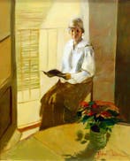 Rafael Griera Calderón (1934-2018) - Interior con figura