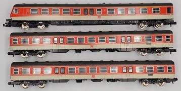 Fleischmann N - 7430, 7432 - Modeltrein personenwagonset (3), Nieuw