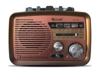 Veiling - Draagbare Noodradio am-fm met BT en sd slot op bat, Nieuw