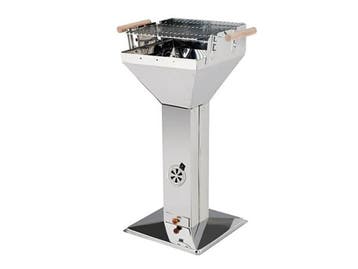 Veiling - BBQ Kolomgrill Edelstaal, Nieuw