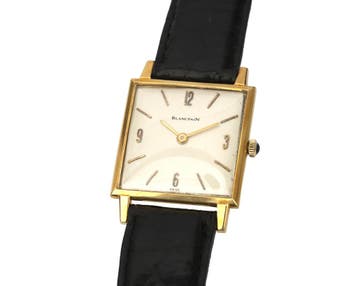 Een 18 krt. geelgouden Blancpain polshorloge