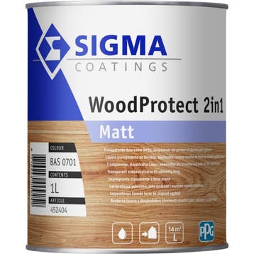 Woodprotect 2in1 Matt 1 liter, Ophalen of Verzenden, Nieuw