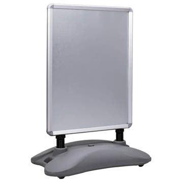 vidaXL Posterstandaard A1 waterdicht aluminiumlegering grijs, Verzenden, Nieuw