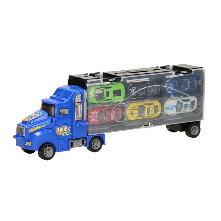 Nieuw Opberg Autotransporter - Blauw, Kinderen en Baby's, Speelgoed | Speelgoedvoertuigen, Ophalen of Verzenden