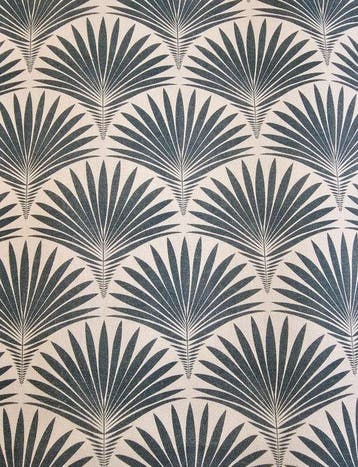 Art Deco-stof in duifblauw - 300x280 cm - Luxe selectie