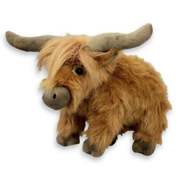 Inware pluche Schotse hooglander knuffel - bruin - staand, Verzenden, Nieuw