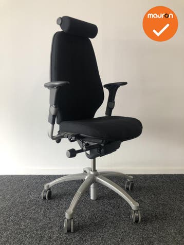RH Logic 400 - Nieuwe zwarte stoffering  - Met hoofdsteun -, Werkplek, Ophalen of Verzenden, Gebruikt, Stoel