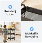 2dekans | Keuken trolley op Wieltjes - 3 laags - Rek -, Huis en Inrichting, Ophalen of Verzenden, Zo goed als nieuw