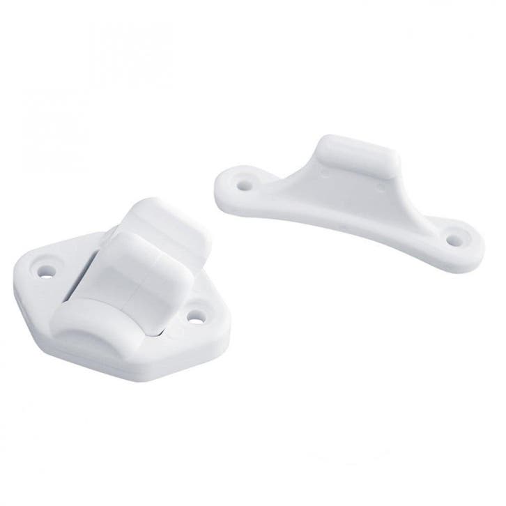 Deurvanger 2-delig Beweegbaar Wit 3mm, Caravans en Kamperen, Kampeeraccessoires, Nieuw, Ophalen of Verzenden