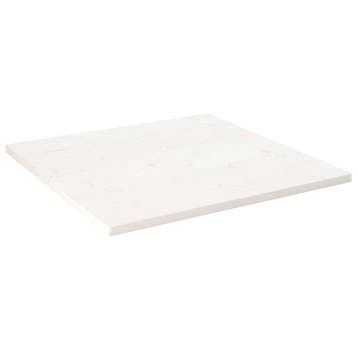 Grenen Tafelblad 80x80 Wit | Tweedekansje | OP=OP, 50 tot 100 cm, Rustiek, Vierkant, Nieuw