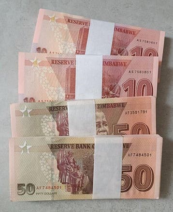 Zimbabwe. - 200 x 10, 200 x 50 Dollars - 2020/2021 - Pick