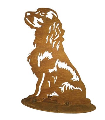 Tuinbeeld  Chaggy de Cocker Spaniel  28 x18 cm, Verzenden, Nieuw