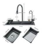 Waterval Inbouw Spoelbak van RVS 304 voor Keuken, Verzenden, Nieuw