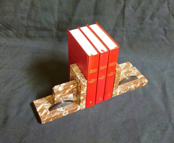 Gestileerde Marmeren Boekensteunen - Modern - Marmer - Catawiki