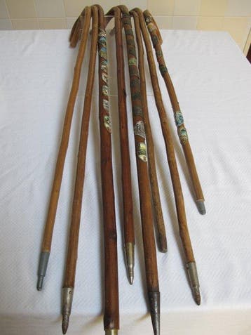 Wandelstok (8) - Zwarte Woud Originele houten bergstokken