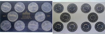 1971-1987 Satz 10 x 5 Mark Ddr Brandenburger Tor Original..., Postzegels en Munten, Verzenden