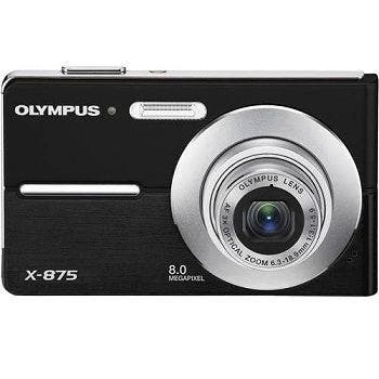 Olympus X-875 Digitale Compact Camera - Zwart, Verzenden, Zo goed als nieuw