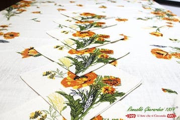 Nobili e Ponti Tovaglia rettangolare x 12 Lino 100% stampata