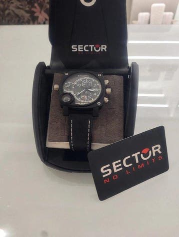 Sector - no limits chronograph dual time compass - Zonder, Nieuw