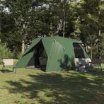 vidaXL Dome Tent 6-Person met dak met opslag Groen 500 x 314, Verzenden, Nieuw