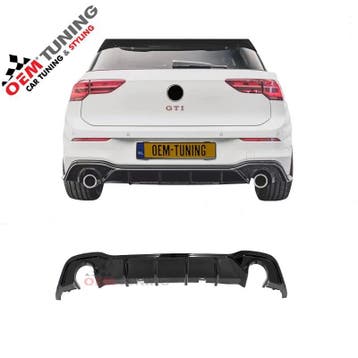 Diffuser 0–0 geschikt voor Golf 8 GTI GTE GTD R Line |, Volkswagen, Nieuw, Ophalen of Verzenden, Achter