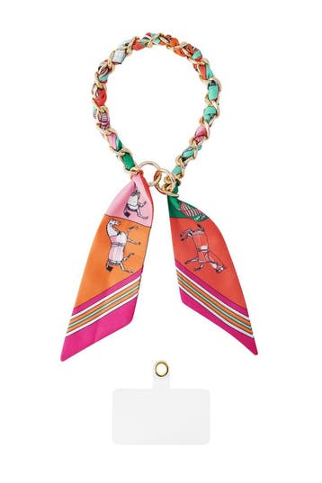 Telefoonkoord satijn luxe - multi (Telefoonketting), Verzenden, Nieuw