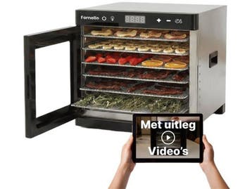 Fornello Voedseldroger - Dehydrator - Digitale bediening -, Verzenden, Zo goed als nieuw