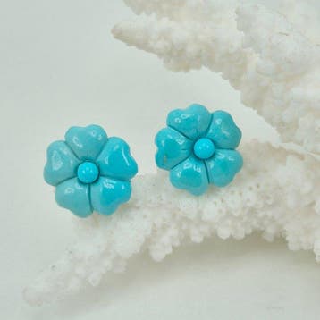 Turquoise - Zilver, Zonder reserveprijs - Oorbellen -, Antiek en Kunst
