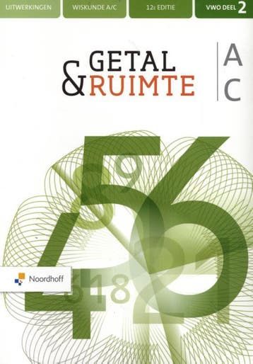 Getal amp Ruimte vwo AC uitwerkingen 2 9789001895884, Boeken, Verzenden, Zo goed als nieuw